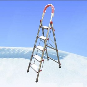 Resim 5 Basamaklı Kromajlı Merdiven 