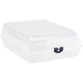 Resim 2 Adet Şeffaf Kapaklı Bot Ve Çizme Koruma Kutusu - Hava Delikli Ayakkabı Saklama Kutusu Şeffaf 