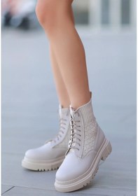 Resim Biçomi Utag Bej Cilt Bağcıklı Bot Çok Renkli 