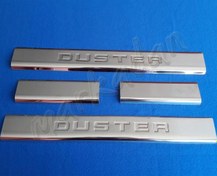 Resim Dacia Duster Krom Kapı Eşiği 2010-2017 4 Parça Paslanmaz Çelik 