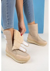 Resim Muggo Felya İçi Kürklü Cırtlı Kadın Yağmur ve Kar Botu 001 