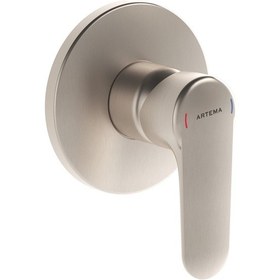 Resim Artema Root Round Ankastre Duş Bataryası Fırçalı Nikel A4272834 