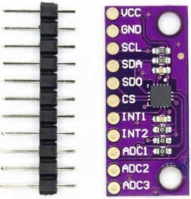 Resim Lis3dsh İvme Ölçer Sensör Modülü 3 Eksen 16 Bit Adc I2c Spi Gömülü Fsm Yön Pozisyon Dönme Eğim Harek 