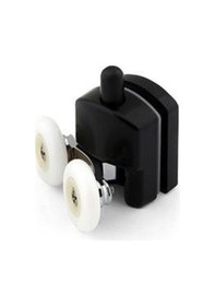 Resim Duşakabin Tekerleği Rulman Tekeri Seti Metal 8'Li Siyah 