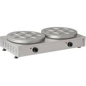 Resim OMAKE İkili Teflonsuz 7 Bölmeli Krep Makinesi, Elektrikli 