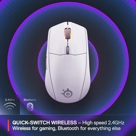 Resim SteelSeries Rival 3 Wireless Gen 2 Oyuncu Faresi - Beyaz 