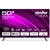 Resim Simfer 50FSVS6b 127 Ekran 50 " Vıdaa Led 4k Uled Televizyon 