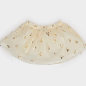 Resim DeFacto Kız Bebek Baskılı Tül Etek E8725A525SMER238 Ekru 