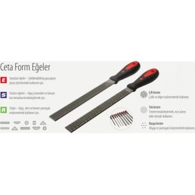 Resim Ceta Form J58-H Serisi Kare Eğeler (Ergonomik Saplı) 