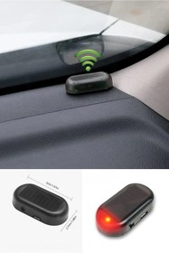 Resim BİTERSE Caydırıcı Araç İçi Alarm Işığı Solar Güneş Enejili Kablosuz Led Alarm Lambası 