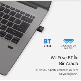 Resim Fenvi Wifi-6 Wifi+bluetooth 5.3 Adaptörü Yüksek Çekim Ce Sertifik 
