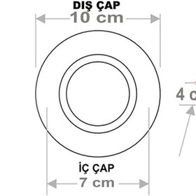 Resim 7w 3 Renkli Beyaz,gün Işığı,ikisi Bir Arada Beyaz Gold Led Spot Lamba - 2 Adettir Beyaz Gold 