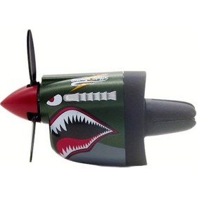 Resim Techbloom 1 Adet P 40 Warhawk Araba Uçak Koku Difüzörü 2025 Yeni Model Green Shark Mouth Abs Plastik Pil Gerekmez 