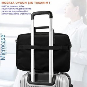 Resim Microcase Lenovo Tab M10 TB328FU 10.1 inch / T328 9-14 inch Tablet Macbook Laptop Çantası 2 Bölmeli Siyah AL5559 