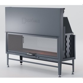 Resim Schömne Elegance Asansörlü Tünel Çelik Şömine Haznesi 170 Lik 