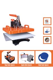 Resim Goldpix 5in1 Süblimasyon Kombo Isı Transfer Baskı Makinesi - 29x38cm 