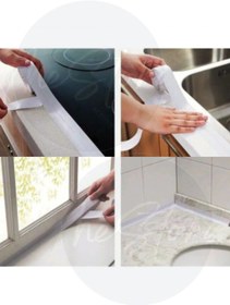 Resim Genel Markalar Su Sızdırmaz Kenar Bant Mutfak Banyo Duvar Küvet Lavabo Bandı Küf Önleyici Nem Önleyici Bant 