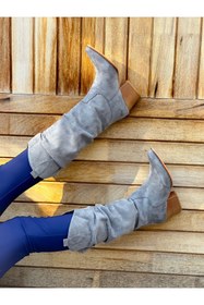 Resim irmona Terry Gri Dana Süet Körüklü Dallas Çizme 