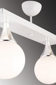 Resim Lambadar Capella Model Beyaz Krom Ikili Modern Spor Dikdörtgen Glop Beyaz Camlı Avize Beyaz Tek Ebat 0030-2Whtdikglopbeyazcam 