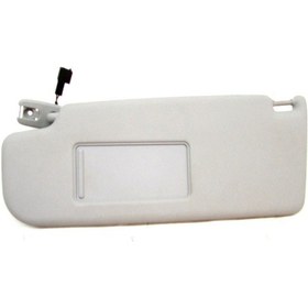 Resim Volkswagen Golf 5 2004-2008 Model Arası Uyumludur Ön Sol Güneşlik Guneslık Aynalı Komple Açık Gri 