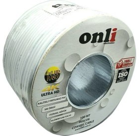 Resim Onli RG6U6 Beyaz Anten Kablosu - 100M 
