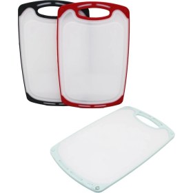 Resim 40X24CM Büyük Plastik Kesim Panosu Kaymaz Silikon Kenarlık - 10MM Kalınlık (5263) 