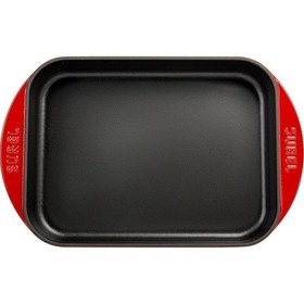 Resim Sürel 23x31 Döküm Derin Tepsi Kırmızı 