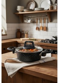 Resim Bernardo Sakura 4 Parça Tencere Seti Siyah Siyah 