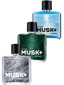 Resim Avon Musk Marine Musk Instinct Ve Musk Mineralis 75 ml Erkek Parfüm Seti 