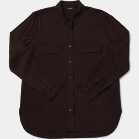 Resim Colin's Colins Regular Fit Shirt Neck Düz Kadın Kahverengi Uzun Kol Gömlek Cl1078737 Q1.v1 Brw Kahverengi 