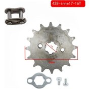 Resim Cloudstore Kayo Bse Ssr Sdg 428 17mm 16 Diş Zincir Bağlantılı Motor Dişlisi 