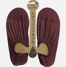 Resim Bonas Düz Bordo Kaydırmaz Taban Kadın Deniz ve Havuz Ayakkabısı - Bordo / 36-37 