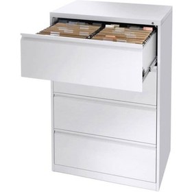 Resim Dört Geniş Çekmeceli Metal Kartoteks Askılı Dosya Dolabı 84x62x13 