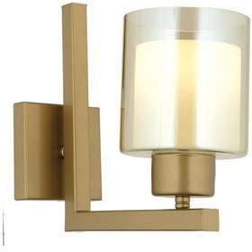 Resim Tisse Eskitme Boyalı Çift Camlı Duvar Lambası Yatak Odası-Yatak Başı-Banyo İçin Modern Aplik Bal 