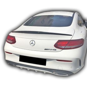 Resim Mercedes W205 C Serisi Uyumlu Yedek Parça Coupe Spoiler Boyalı 