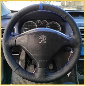 Resim Peugeot 307 2005-2006-2007-2008-2009 Araca Özel Direksiyon Kılıfı 