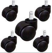 Resim Sempre Ofis Koltuk Tekerleği 11 Pin 50 Cap 5 Adet Çalışma Sandalyesi Tekerleği 