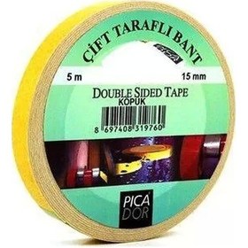 Resim Picador Çift Taraflı Köpük Bant 15mmx5m Kn002 