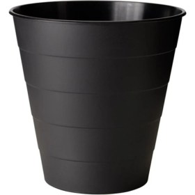Resim Şık Siyah Çöp Kutusu Saksısı, 10 Litre, Ev ve Ofis Kullanımı Için Ideal 