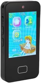 Resim Cryfokt Yürümeye Başlayan çocuk Oyna Telefonu, 600mAh HD çift Kamera Eğitim Oyuncak Uzun ömürlü Pil ömrü çocuklar 3-10 Yaşındaki çocuklar Için akıllı Telefon oyuncağı (BLACK) 