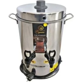 Resim Pegasus 140 Bardak Elektrikli Termostatlı 11 Lt Paslanmaz Çelik Semaver Çay Otomatı Makinesi 