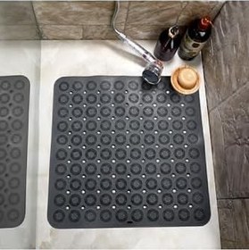 Resim Seahome Kare Masajlı Silikon Banyo & Duş Kaydırmazı paspas Pembe Renk Gp-150 Gp-1501 