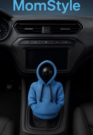 Resim MomStyle Buz Mavisi Vites Hoodie - Araç Vites Kıyafeti - Her Araca Uyumlu Vites Sweatshirt 