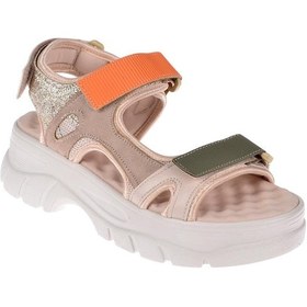 Resim Pullman Cırtlı Comfort Kadın Sandalet Sms 4740 Bej Multi Bej Multi 