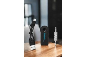 Resim Epilons Kablosuz Bluetooth Aux Araç Kiti Siyah Hafıza Kartlı 