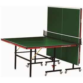 Resim Delta Satisfaction 16 Mm Deluxe Katlanabilir Yeşil Masa Tenisi Masası + Ağ-demir + 2 Raket + 3 Top 