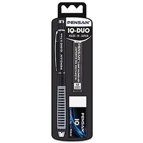 Resim Pensan Iq-Duo Set 0,7 Mm Siyah Renkli Silgi+Min - PE4008VKSET07 SİYAH 