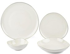 Resim Mikasa Moor Triangular Gold 24 Parça 6 Kişilik Yemek Takımı 