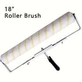 Resim 45.72cm Boya Rulosu Fırça Alüminyum Alaşım Rulo Çerçevesi Boya Kolu Alet Duvar Dekoratif Ev Aleti Desteği 
