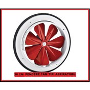 Resim 30 Cm Aksiyel Aspiratör Cam ve Duvar Tipi Fan 1150 M³/H 
